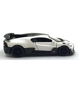 Kinsmart 1:36 Ölçek Metal Bugatti Divo Diecast Çek Bırak Araba Beyaz