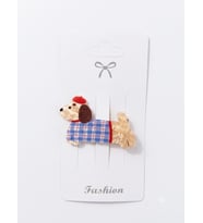 Köpek Figürlü Moda, Mandallı Saç Tokası (Model-1)