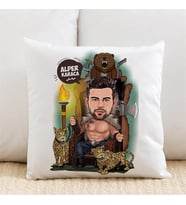 Kişiye Özel Karikatürlü Güçlü Erkek Yastık
