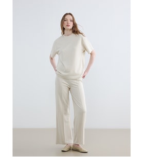LCW Modest Bej Beli Lastikli Soft Touch Kadın Eşofman Altı