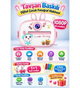 Çocuk Dijital Fotoğraf Makinesi Anında Fotoğraf Çıkaran Termal Yazıcı Kamer