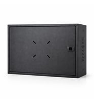 FURY Dvr Pano/box Nvr Cctv Rack Kabinet Ve Monitör Koruma Kutusu 1u 19 '' W 45 H 35 D 10 Antrasit