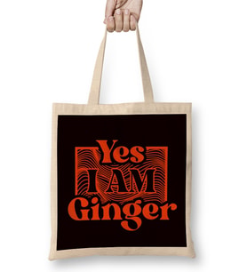 Ginger Girl Redhead Red Orange Hair Irish Red Head Bez Çanta Uzun Saplı
