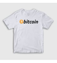 Presmono Unisex Çocuk Beyaz Btc Bitcoin T-Shirt 263212tt (Beyaz)