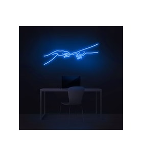 Hand Of God Figürlü Neon Tabela