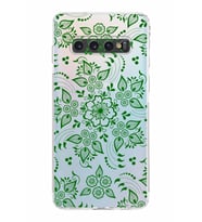 Samsung Galaxy S10  Kamera Korumalı Kapak Nostalji Desen Tasarımlı  Şeffaf  Kılıf