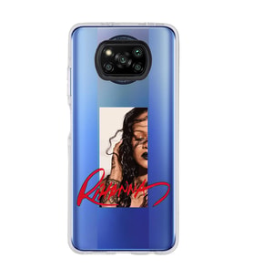 Poco X3 PRO / X3 NFC Uyumlu Rihanna Tasarımlı Şeffaf Telefon Kılıfı