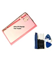 Tkgz Samsung Galaxy (SM-A715) A71 KASA Arka Pil Batarya Kapağı (TAMİR SETİ) PEMBE