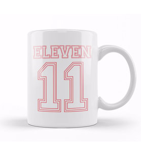 Stranger Things Eleven Team Number Kupa Bardak Porselen