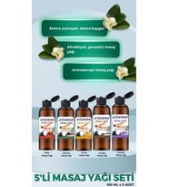 Masaj Yağı Çilek Çikolata Kavun Lavanta Vanilya Kokulu Gevşetici Aromaterapi Masajı Seti