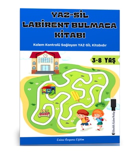 YAZ-SİL Labirent Bulmaca Kitabı (34 Süper Labirent Bulmaca)