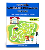 YAZ-SİL Labirent Bulmaca Kitabı (34 Süper Labirent Bulmaca)