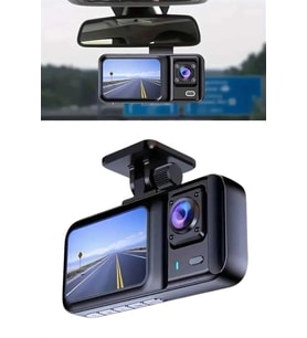 1080p Sürüş Kaydedici 2 İnç Araç Araba Ön İç Arka Dvr Ips Ekran