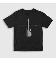 Presmono Unisex Çocuk Siyah Guitar Pink Floyd T-Shirt 76558tt