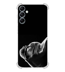 PrintiFy Samsung Galaxy M14 Uyumlu Köpek 1 Baskılı Şeffaf Köşe Korumalı Antişok Kılıf