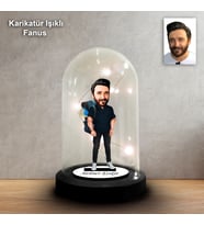 KİŞİYE ÖZEL GEZGİN TASARIM IŞIKLI KARİKATÜR FANUS BİBLO FN144