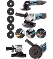 Steiner Alman 3000 W Profesyonel Sjs Metal Şanzuman Avuç İçi Taşlama Makinası 125 Mm + 5 Adet Taş (Standart)