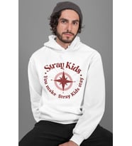 Tasarım Stray Kids Baskılı Unisex Oversize Müzik Grubu Hoodie