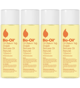Bio-Oil %100 Natural Çatlak & Leke Karşıtı Nemlendirici Doğal Cilt Bakım Yağı 125ML (4 Lü Set)