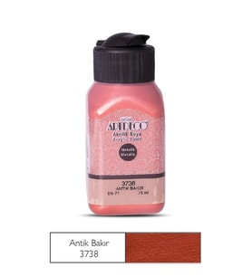 ARTDECO 3738 METALİK AKRİLİK BOYA 75 ML. ANTİK BAKIR