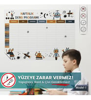 Haftalık Ders Programı, Yüzeye Zarar Vermeyen Sihirli Inovatif Akıllı Kağıt, Ders Planlayıcı