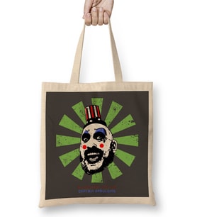 Captain Spaulding Retro Japanese Bez Çanta Uzun Saplı