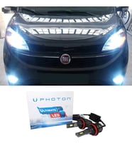 Fiat Doblo D4 Led Xenon Sis Farı Ampulü H11 Ultimate 9500 Lumens Yeni Seri Beyaz 2015-2023