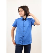 Toontoy Erkek Çocuk Gömlek (Saks)