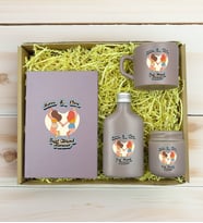BK Gift Kişiye Özel İsimli DTF Best Friend Temalı Mat Gri Defter & Kahve Fincanı & Kolonya & Mum Hediye Seti-6, Arkadaşa Hediye, Doğum Günü Hediyesi