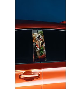 Araç Kapı Direk Kaplama Folyosu Joker Desenli (SAĞ SOL TAKIM) (2 ADET) - 22x50 C (Çok Renkli)