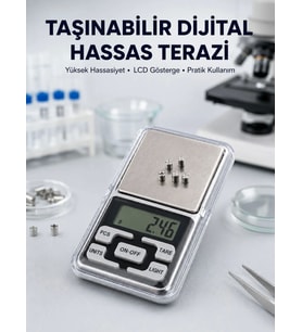 Hassas Tartım İçin Dijital Cep Terazisi Sayma Modlu Yeni Nesil