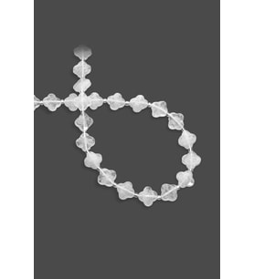 Kristal Kuvars Taşı Yonca Kesim 12x12mm Doğal Taş Dizi