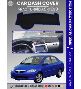 HONDA CITY (2002-2007) Torpido Örtüsü Ön Panel Torpido Koruma Tam Uyum Çatlamayı Önler Kolay Montaj