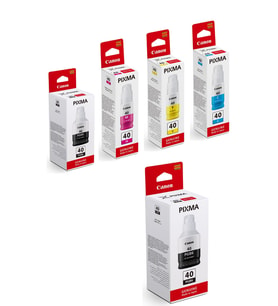 Gı40 Siyah Ve Renkli Kartuş Dolum Mürekkep Seti +1 Siyah Hediyeli Cngı40-g5040/3420-bk