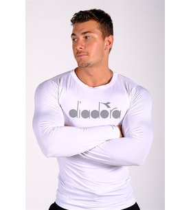  Diadora Soloben - Erkek Beyaz Uzun Kollu Spor T-shirt - TSRT-ZN