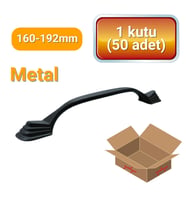50 Adet Eymen Lüks Siyah Metal Mobilya Kulpu 160mm - 192mm