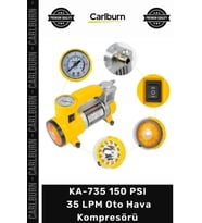 Özel Üretim 12V Çakmaklı Taşınabilir Lastik Şişirme Pompa KA735 150 PSI 35 LPM Oto Hava Kompresörü