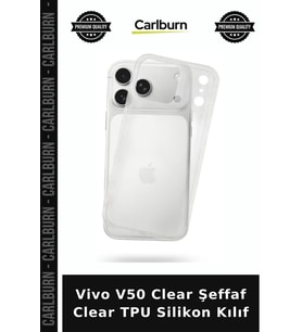 Vivo V50 Clear Şeffaf Clear TPU Silikon Kılıf Mobil Kapak Akıllı Telefon Cep Aksesuarı