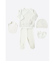 Organik New Basic 5'li Zıbın Set - EKRU