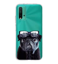 PrintiFy Poco M3 ile Uyumlu Köpek 3 Kamera Korumalı Şeffaf Kılıf