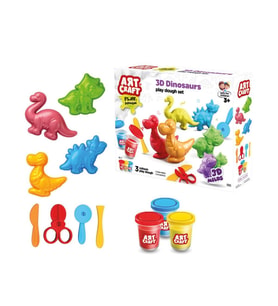 03995 Art Craft 3D Dinozorlar Hamur Set 168 Gr -Fentoys