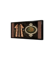 Osmanlı Arması ve Kaftan 2 Çerçeveli Mdf Tablo