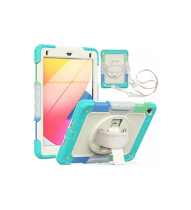 Apple iPad 5 Air 9.7 Kılıf Tablet Rainbow Kapak - Turkuaz