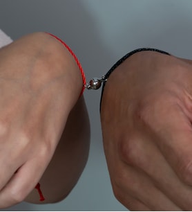 Ruh Eşi Sevgili Bilekliği Çifti Mıknatıslı bbb15 (Metal)