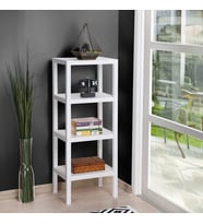 Mithra Life 4 Katlı Plastik Beyaz Banyo Mutfak Rafı MIT1049