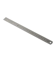 Wrax 100cm 30mm Inox Çelik Cetvel (Gri)