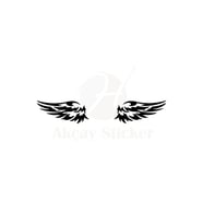 Kanat Oto Sticker Siyah 2 Adet 20*10 Cm