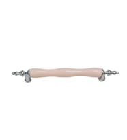 Vanni Porselen Pembe Krom Ayak 128 mm Kulp ( 5 ADET ) (Çok Renkli)