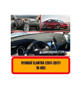 Hyundai Elantra 2011-2017 Ön Örtüsü Göğüs Panel Torpido Koruma Koruyucu Kılıfı Halısı Yedek Parça