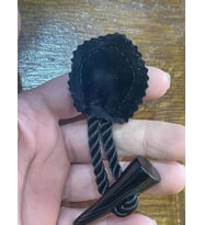 9X4 CM SİYAH DERİ DÜĞME DELİKLİ ÇANTA GİYİM APARATI